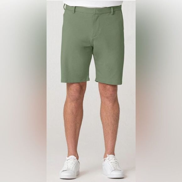 NWT SWET TAILOR Men’s Sage Green 8” Chino Short Regular Fit - Size 29 - Picture 2 of 10